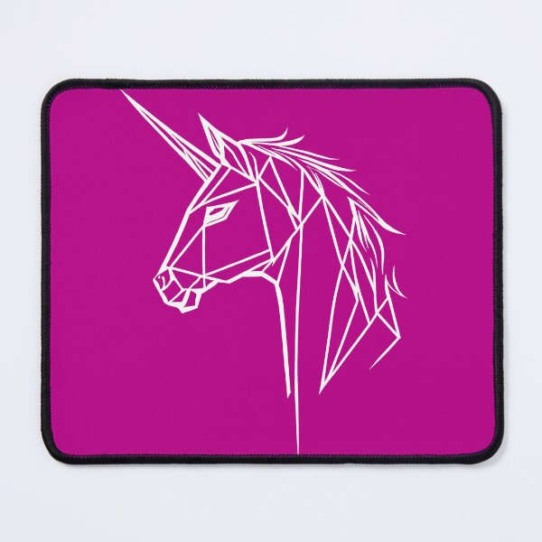 Item preview, White Line Unicorn Violet Pink BG designed and sold by DiscoGypsyFish.