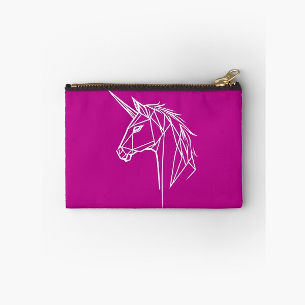 Item preview, White Line Unicorn Violet Pink BG designed and sold by DiscoGypsyFish.