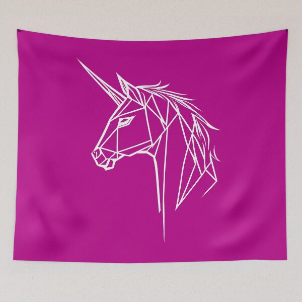 Item preview, Línea Blanca Unicornio Violeta Rosa BG designed and sold by DiscoGypsyFish.