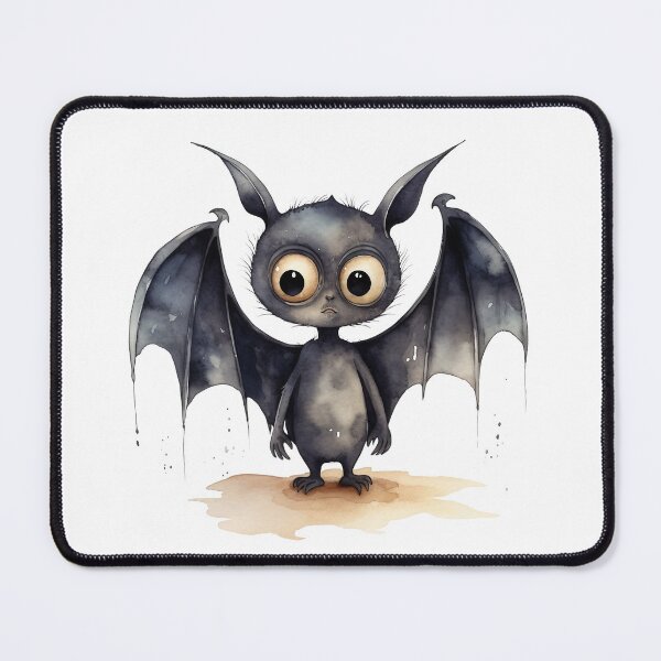 Item preview, Whimsical Bat in Digital Watercolor Style designed and sold by Geeknip.