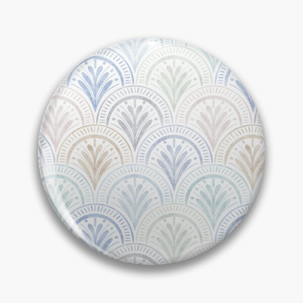 Artikelvorschau, Beige and blue scallops watercolor entworfen und verkauft von hello-matze.