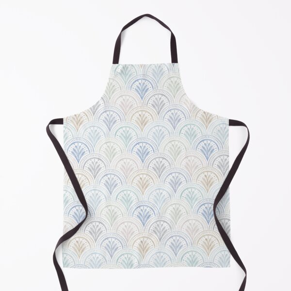 Artikelvorschau, Beige and blue scallops watercolor entworfen und verkauft von hello-matze.