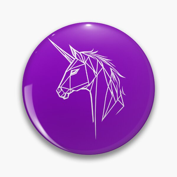 Item preview, White Line Unicorn Violet Purple BG designed and sold by DiscoGypsyFish.