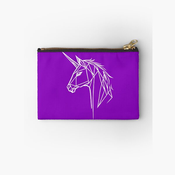 Item preview, White Line Unicorn Violet Purple BG designed and sold by DiscoGypsyFish.