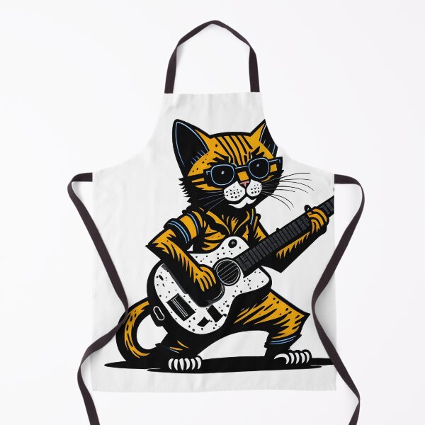 Item preview, Cat playing guitar. Cat Band. designed and sold by ratchawoot.