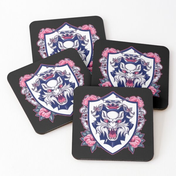 Item preview, Preppy pink dragon crest designed and sold by Roxburylane.