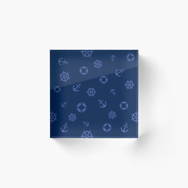 Item preview, Blue pattern on a marine theme. Seamless nautical pattern designed and sold by Andrey Prokopenko.