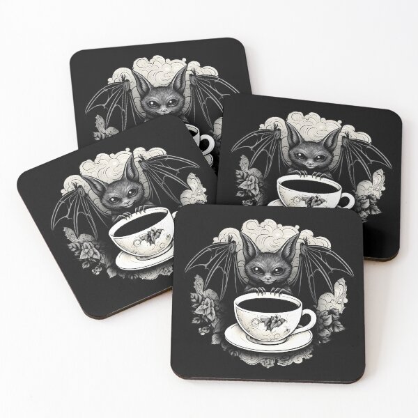 Item preview, Bat With Cup Of Coffee designed and sold by AngelinaBezm.