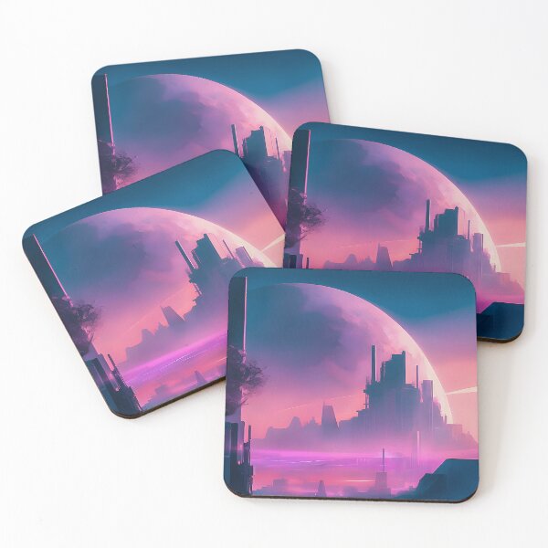 Item preview, Blue Horizons: Futuristic City Vision designed and sold by ElliOzy.