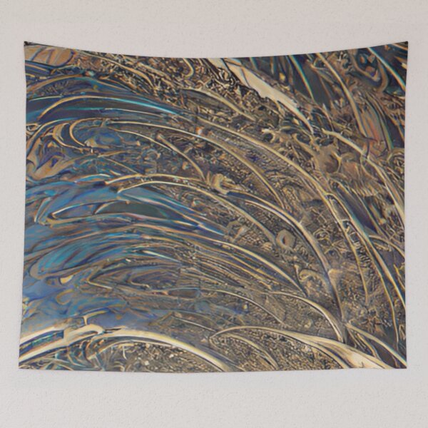 Item preview, Fantastic golden curve line of the wave. designed and sold by Trianglegreen.