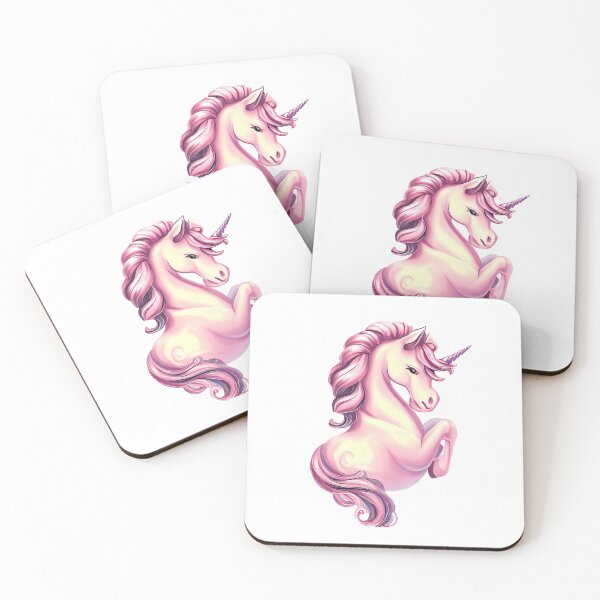 Item preview, Unicorn horse pink with yellow designed and sold by aliyehc.