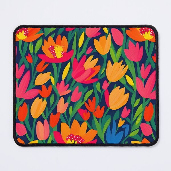 Item preview, Bold and vibrant botanical field brought to life through striking meta floral pattern designed and sold by Patternomania.