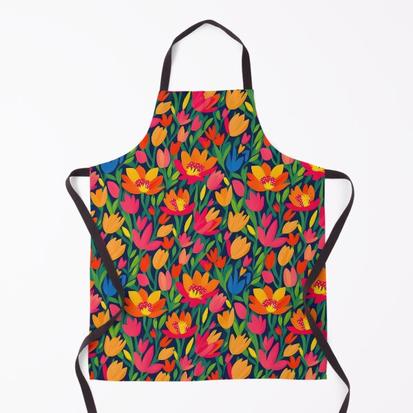 Item preview, Bold and vibrant botanical field brought to life through striking meta floral pattern designed and sold by Patternomania.