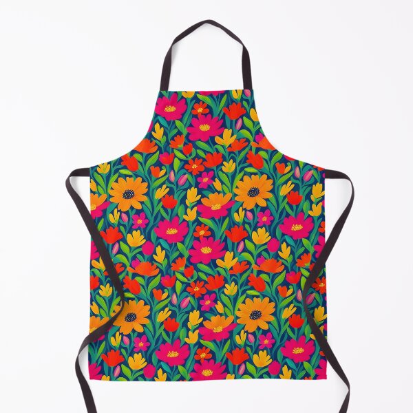 Item preview, Bold and vibrant botanical field brought to life through striking meta floral pattern designed and sold by Patternomania.