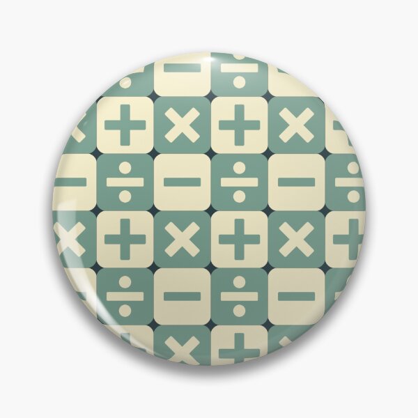 Item preview, Add, subtract, multiply and divide check pattern in blue and cream. designed and sold by PollycatArt.