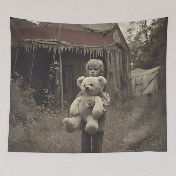 Item preview, Ghost Child at the Abandoned Vintage Circus Tent designed and sold by Angelandspot.