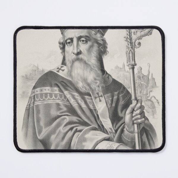 Item preview, STK501706A-Saint Patrick dressed in bishop's robes and other regalia. designed and sold by StocktrekImages.