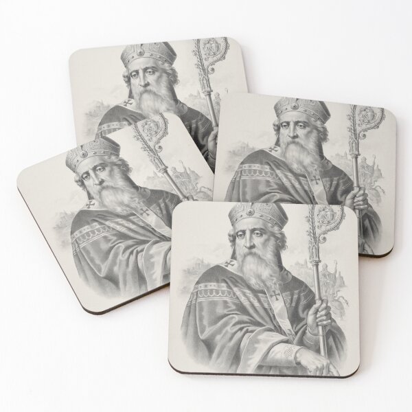 Item preview, STK501706A-Saint Patrick dressed in bishop's robes and other regalia.  designed and sold by StocktrekImages.