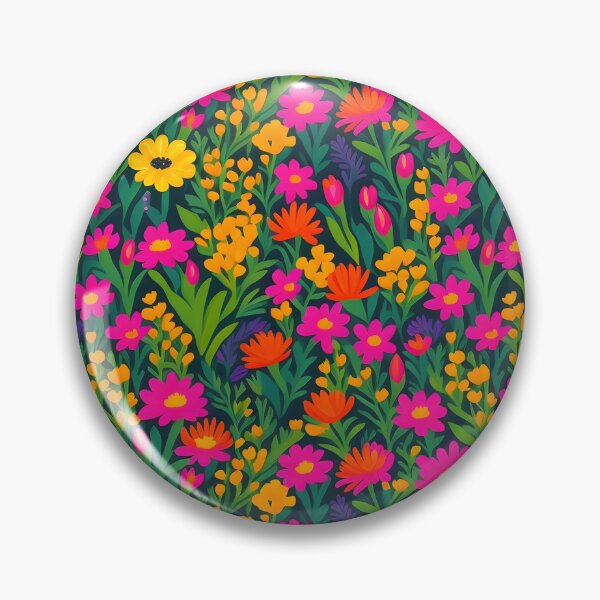 Item preview, Bold and vibrant botanical field brought to life through striking meta floral pattern designed and sold by Patternomania.