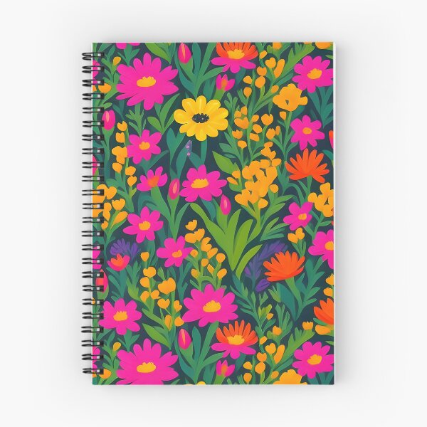 Item preview, Bold and vibrant botanical field brought to life through striking meta floral pattern designed and sold by Patternomania.