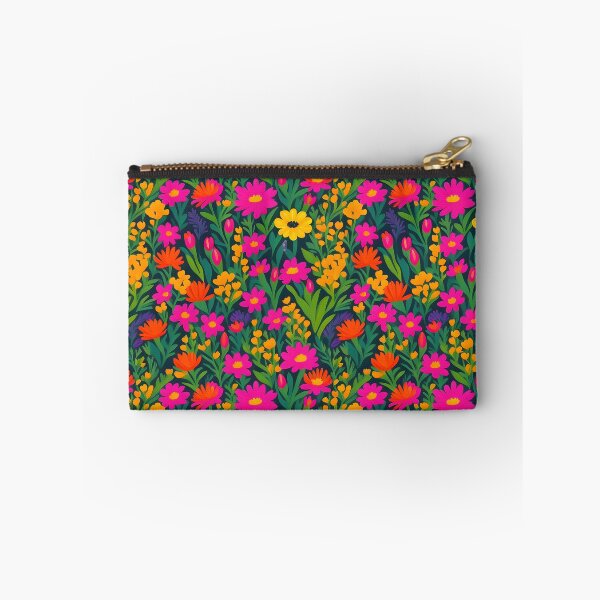 Item preview, Bold and vibrant botanical field brought to life through striking meta floral pattern designed and sold by Patternomania.