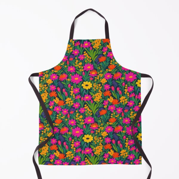 Item preview, Bold and vibrant botanical field brought to life through striking meta floral pattern designed and sold by Patternomania.