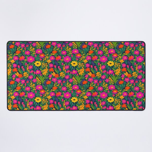 Item preview, Bold and vibrant botanical field brought to life through striking meta floral pattern designed and sold by Patternomania.