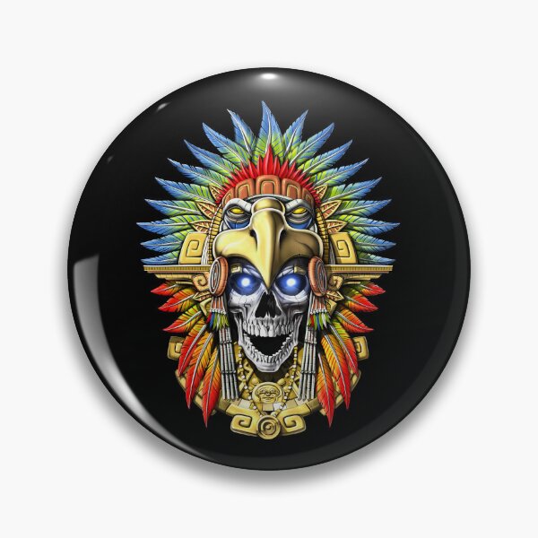 Item preview, Aztec Eagle Skull Warrior designed and sold by underheaven.