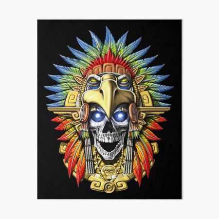 Digital Download Mayan Warrior Skull an Instant Digital 