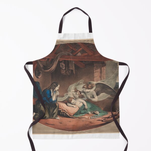 Item preview, STK501707A-Angels comfort a sleeping baby while mother prays with rosary. designed and sold by StocktrekImages.