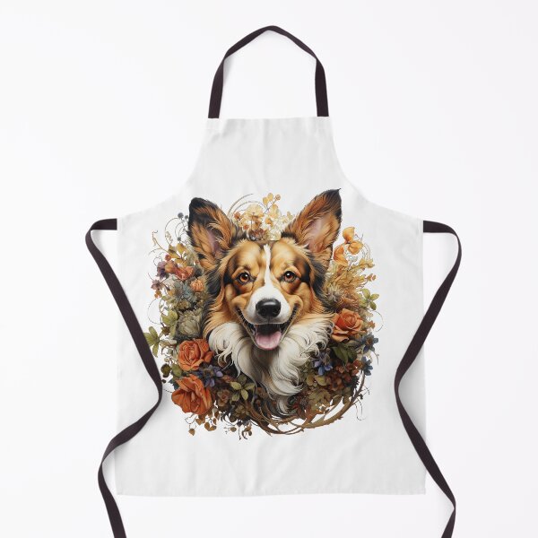 Item preview, Corgie in flowers  designed and sold by kentHdesigns.
