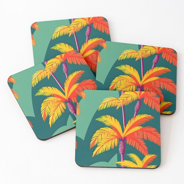 Item preview,  A vintage-inspired pattern of Palm tree, retro colors, A vintage-inspired pattern of Palm tree with retro colors and bold lines. designed and sold by Patternomania.