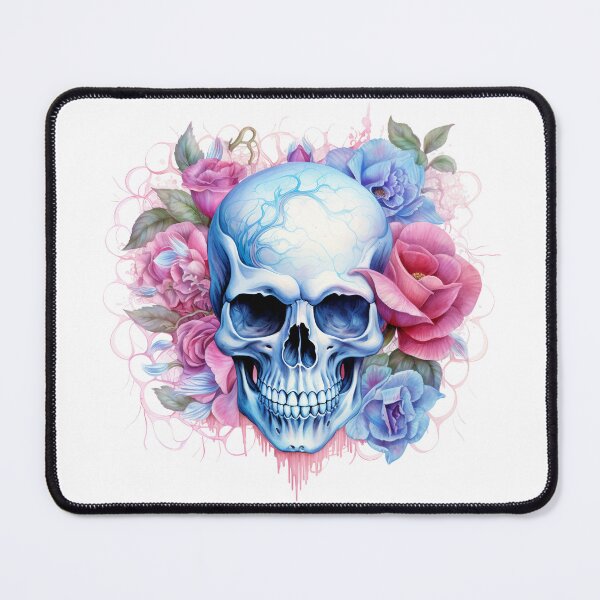 Item preview, Halloween Pastel Goth Skull Whimsical Watercolor Style designed and sold by Geeknip.