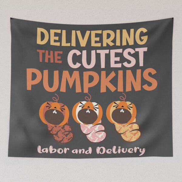 Item preview, Deliverying the cutest pumpkin labor and delivery nurse designed and sold by Colorfulman.