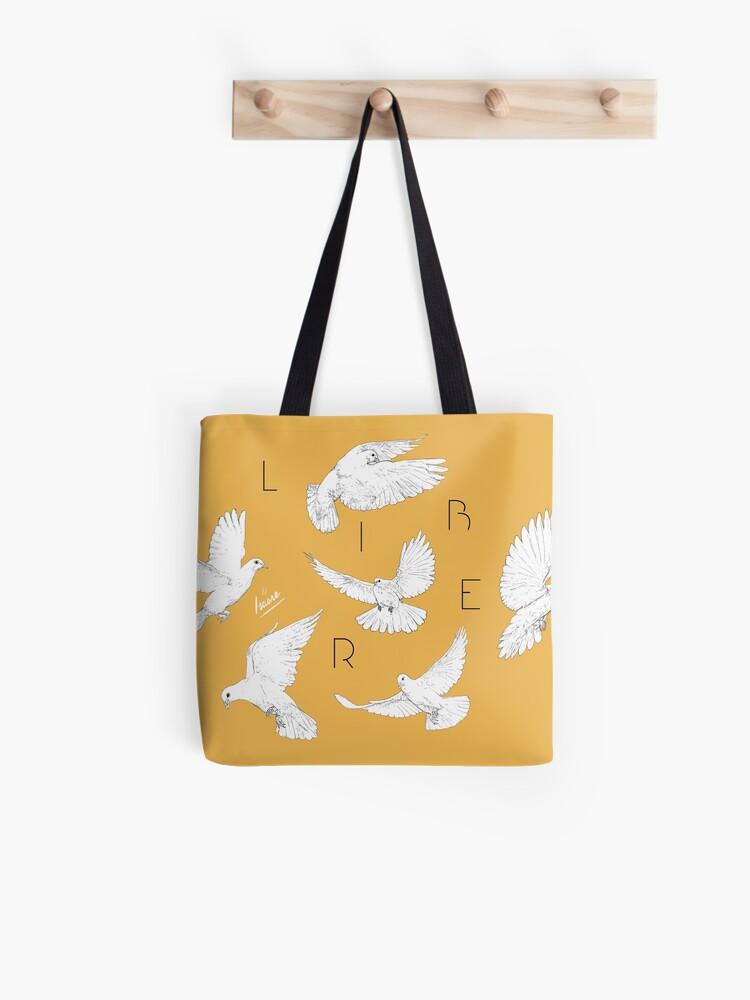 Aperçu 1 sur 2. Tote bag avec l'œuvre L'ESPRIT LIBRE créée et vendue par IsaureEcartfixe.