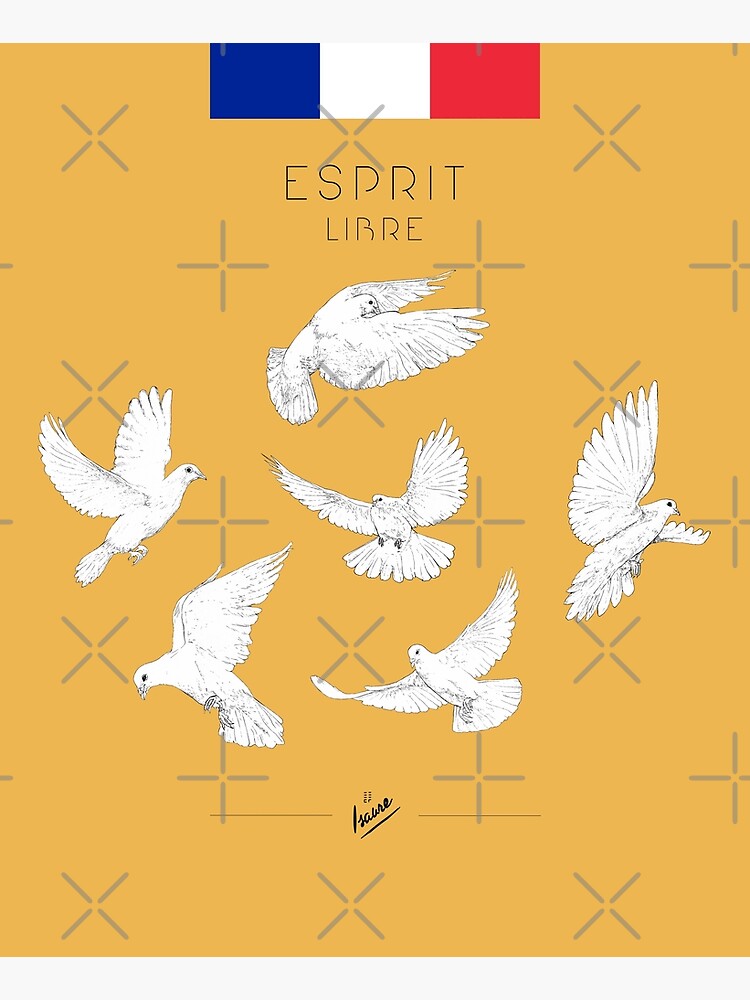 Aperçu 6 sur 6. Tablier avec l'œuvre L'ESPRIT LIBRE créée et vendue par IsaureEcartfixe.