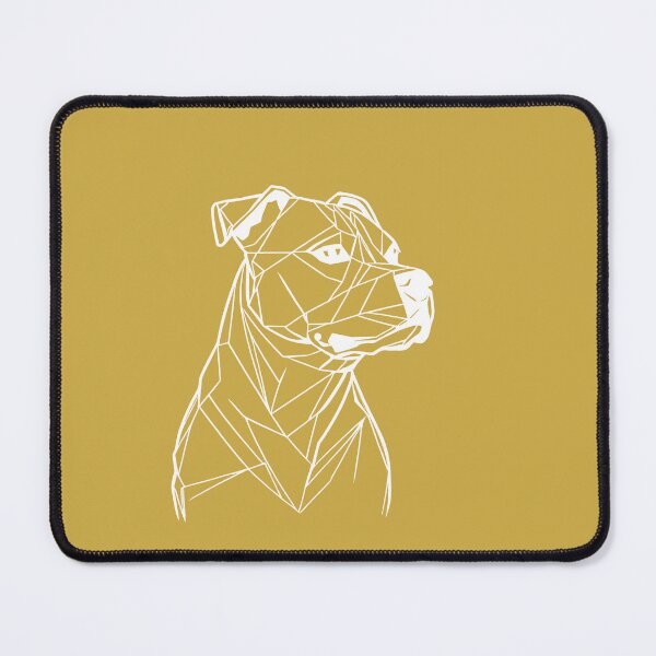 Item preview, White Line Staffy Sundance Gold BG designed and sold by DiscoGypsyFish.