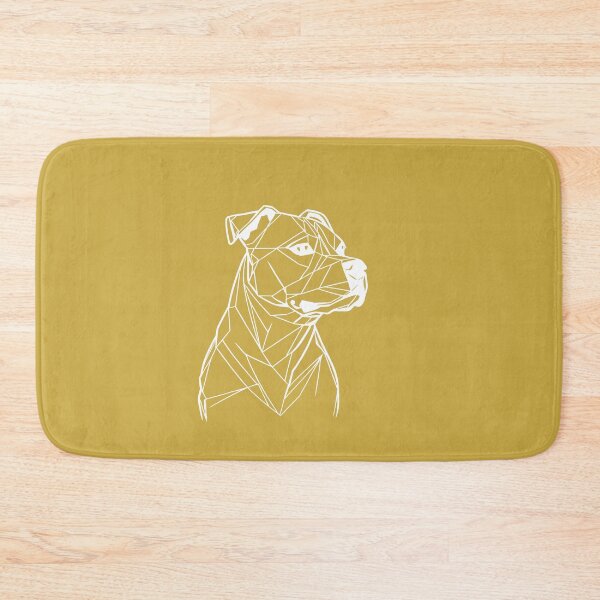 Item preview, White Line Staffy Sundance Gold BG designed and sold by DiscoGypsyFish.