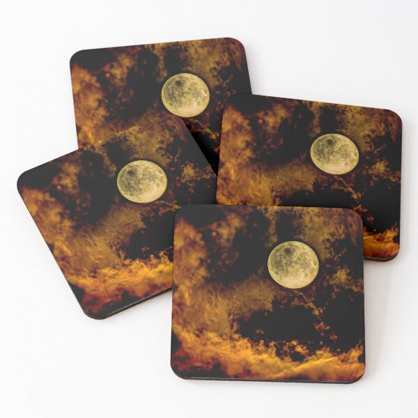 Item preview, Sturgeon Super Moon in Firery Clouds over Scotland designed and sold by arranalex.