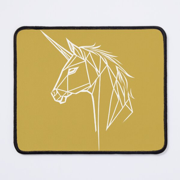 Item preview, White Line Unicorn Sundance Gold BG designed and sold by DiscoGypsyFish.