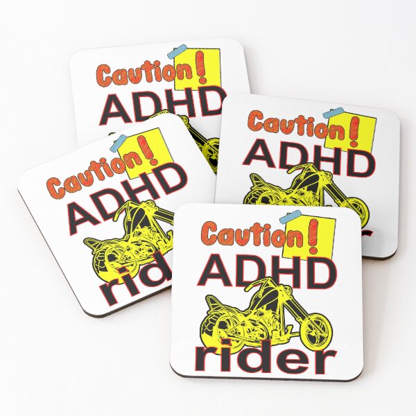 Item preview, Caution! ADHD Motorbike Custom Chopper Rider designed and sold by Everyday365.