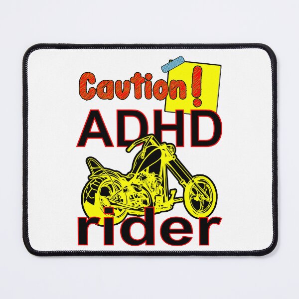 Item preview, Caution! ADHD Motorbike Custom Chopper Rider designed and sold by Everyday365.