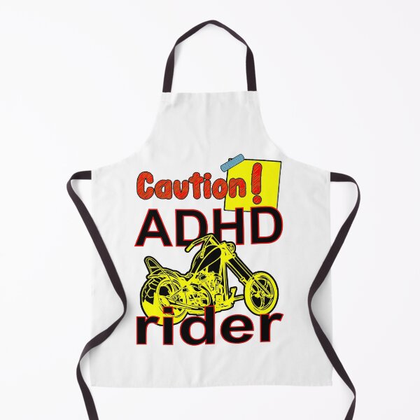 Item preview, Caution! ADHD Motorbike Custom Chopper Rider designed and sold by Everyday365.