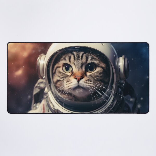 Item preview, Astronaut Cat in Space - American Shorthair designed and sold by Merchgard.