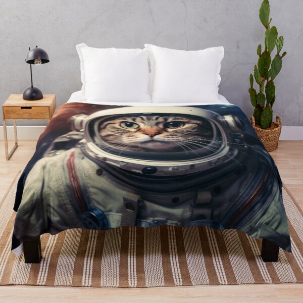 Item preview, Astronaut Cat in Space - American Shorthair designed and sold by Merchgard.