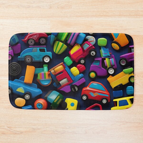 Item preview, Colorful fantasy pattern orange yellow red purple turquoise green black ornaments cars designed and sold by G-M-Designs.