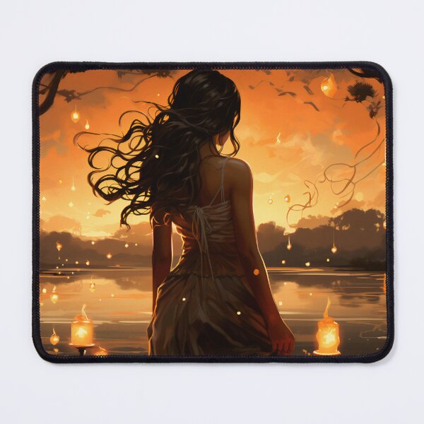 Item preview, Ephemeral Elegance: A Woman in a Flowing Dress Embracing the Sea designed and sold by oanaunciuleanu.