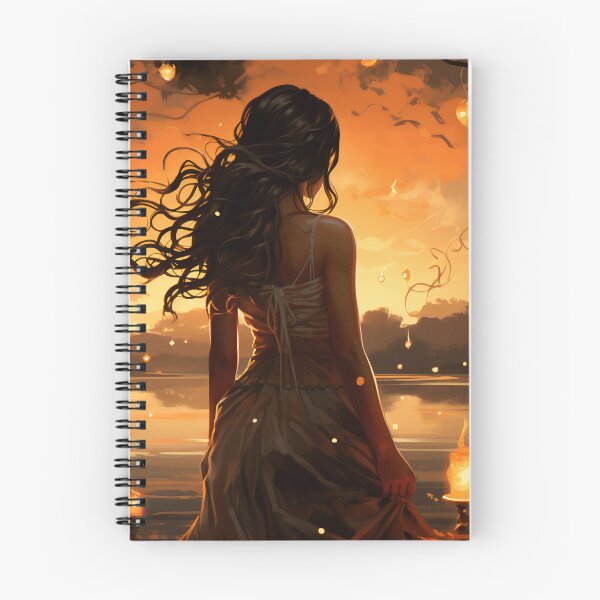 Item preview, Ephemeral Elegance: A Woman in a Flowing Dress Embracing the Sea designed and sold by oanaunciuleanu.