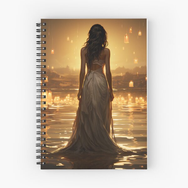 Item preview, Ephemeral Elegance: A Woman in a Flowing Dress Embracing the Sea designed and sold by oanaunciuleanu.