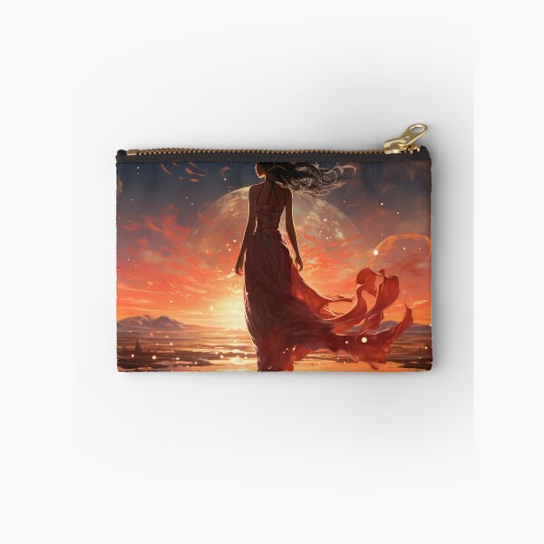 Item preview, Ephemeral Elegance: A Woman in a Flowing Dress Embracing the Sea designed and sold by oanaunciuleanu.